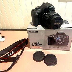 Canon Black Digital Camera EOS Rebel T7